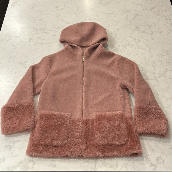 Koolaburra by UGG Women's Hooded Fuzzy Jacket Ice Rose Small - Picture 16 of 16